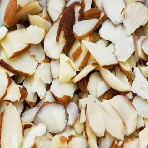Bulk Sliced Natural Almonds 25 Pound Wholesale Box