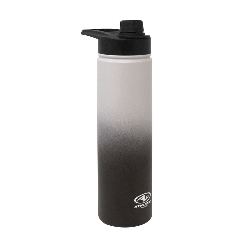 Athletic Works 24 oz Steel Bottle Gray Ombre