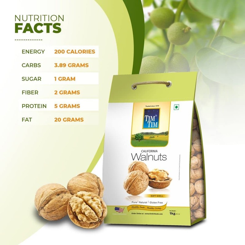 Tim Tim Jumbo Walnuts 500g | Inshell Akhrot | Healthy Dry Fruit Snack gallery