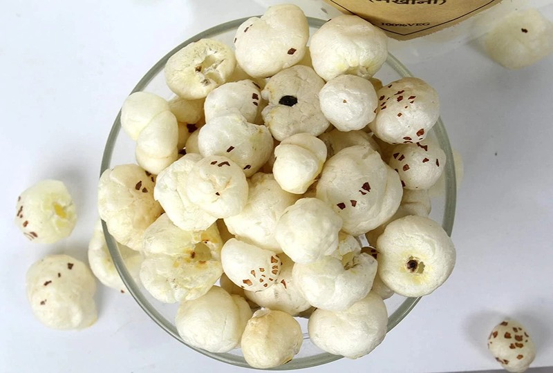Fox Nut or Lotus Seeds (Organic Makhana) 250 Gram/8.5 oz Free Shipping (1 Pack)