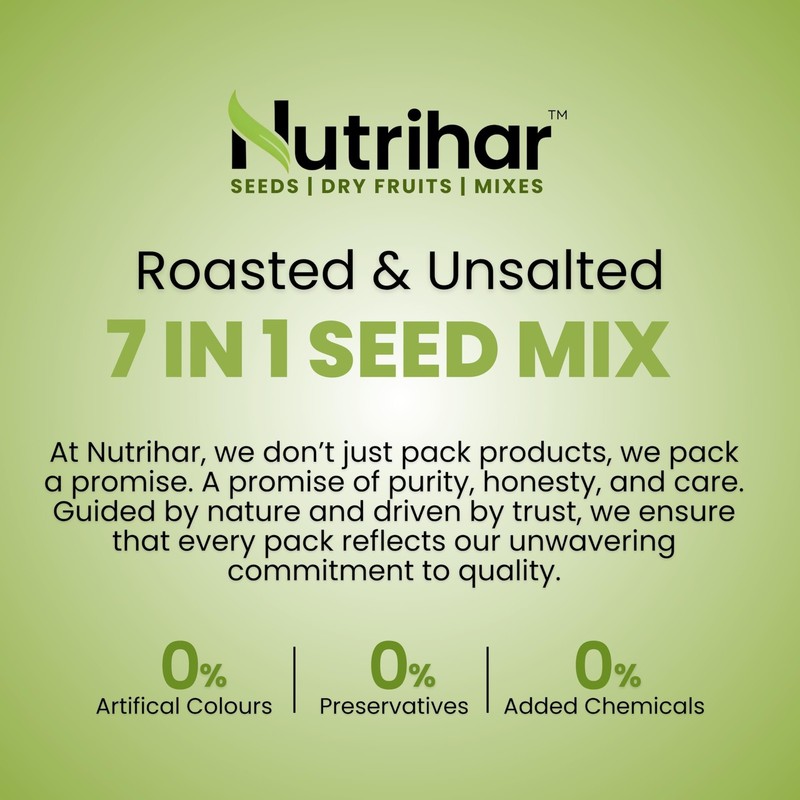 Nutrihar 7 in 1 Roasted Seed Mix 1kg Superfood Power Mix Healthy Snack Pack gallery