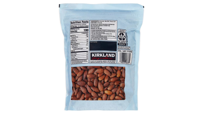 Kirkland Signature Roasted Almonds With Sea Salt, 2.5 lbs gallery