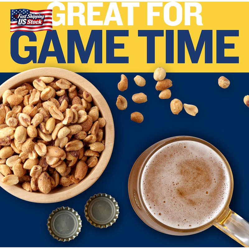 Planters Unsalted Dry Roasted Peanuts, 35 Ounce gallery