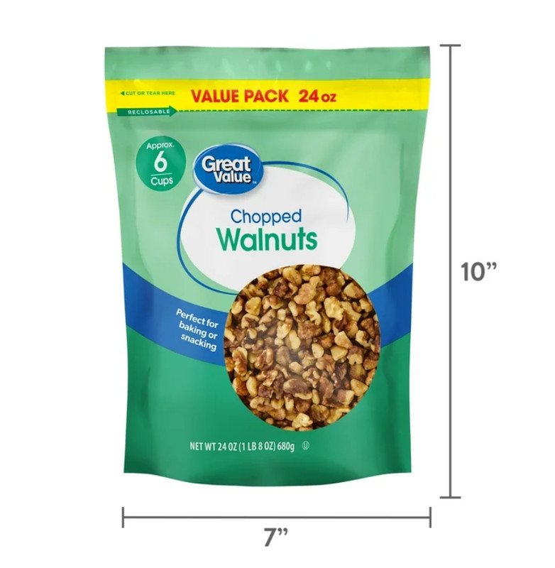 Great Value Chopped Walnuts, 24 oz gallery