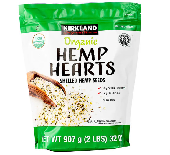 Kirkland Hemp Hearts Shelled Hemp Seeds 2 lb Organic
