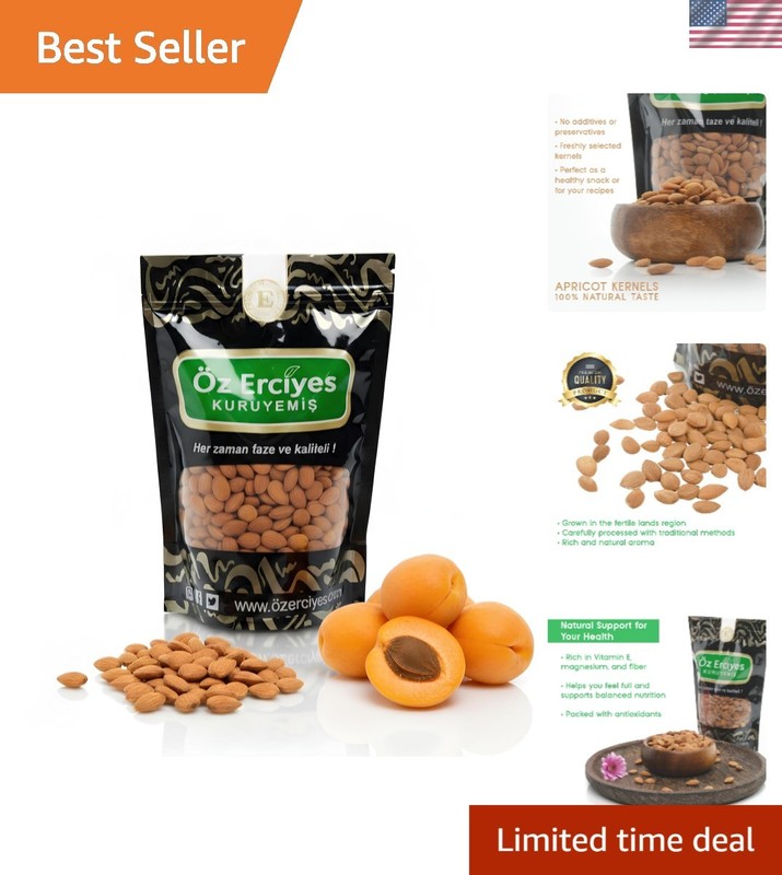 Sweet Raw Apricot Seeds in 8.8 Oz Resealable Pouch – Healthy Snack