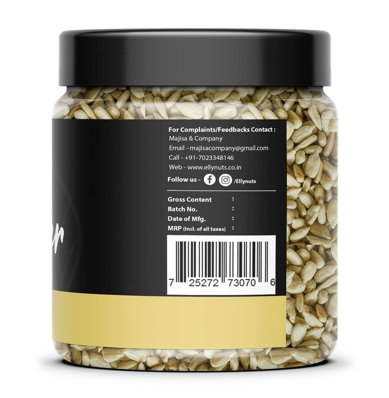 Elly Nuts Sunflower Seeds 1kg | Raw, Protein & Fiber Rich Superfood Seeds gallery
