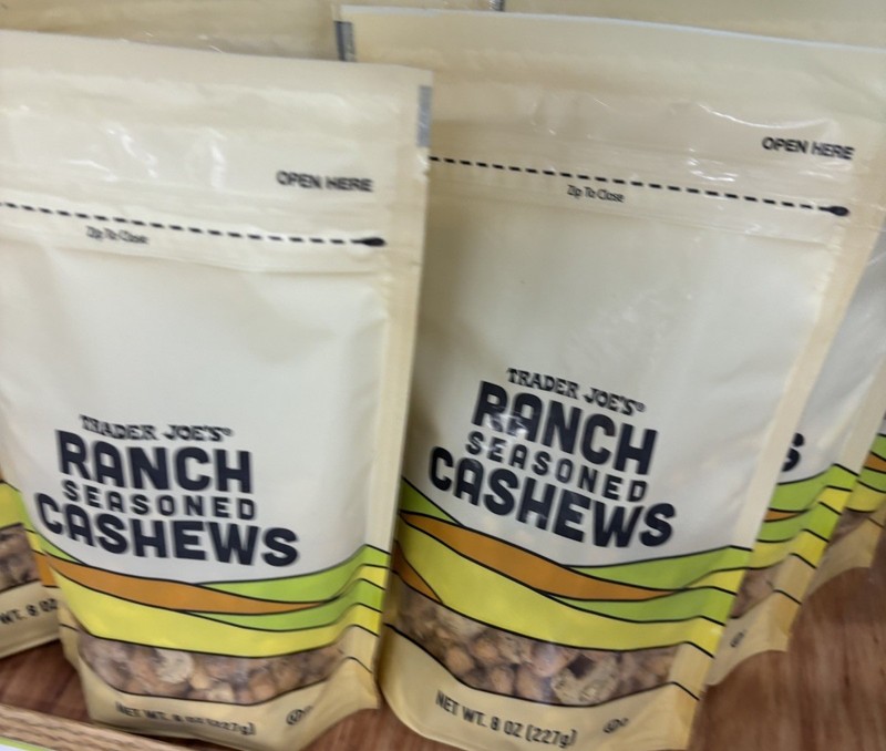 2 Packs Trader Joe’s Ranch Seasoned Cashews 8 oz Per Pack