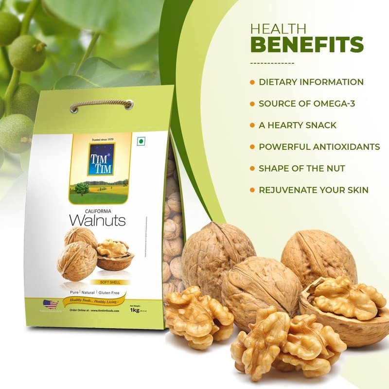 Tim Tim Jumbo Walnuts 500g | Inshell Akhrot | Healthy Dry Fruit Snack gallery