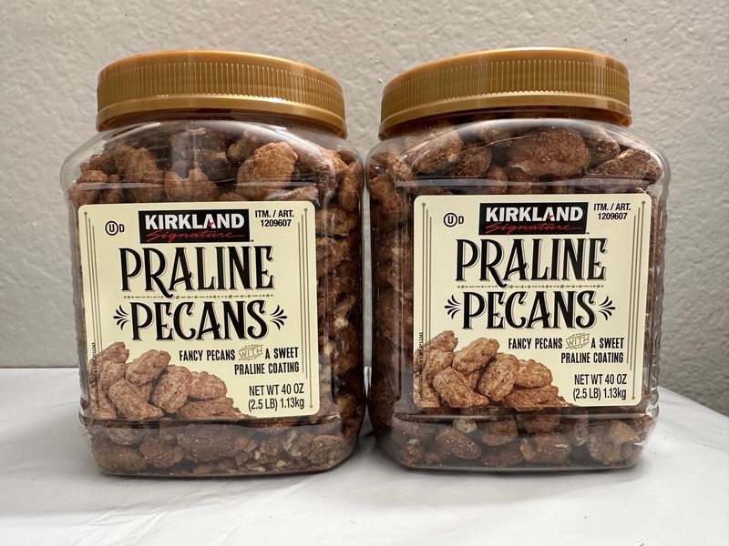 2 Packs Kirkland Signature Praline Pecans 40 oz Each Pack, Total 80 oz