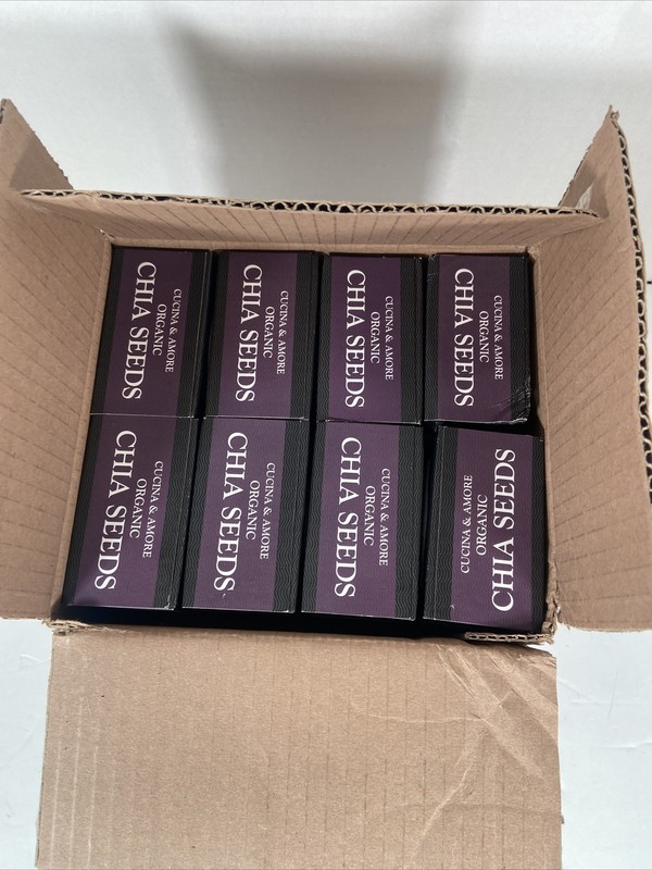 Case Of 8 Cucina & Amore Organic Chia Seeds 14 ounce gallery