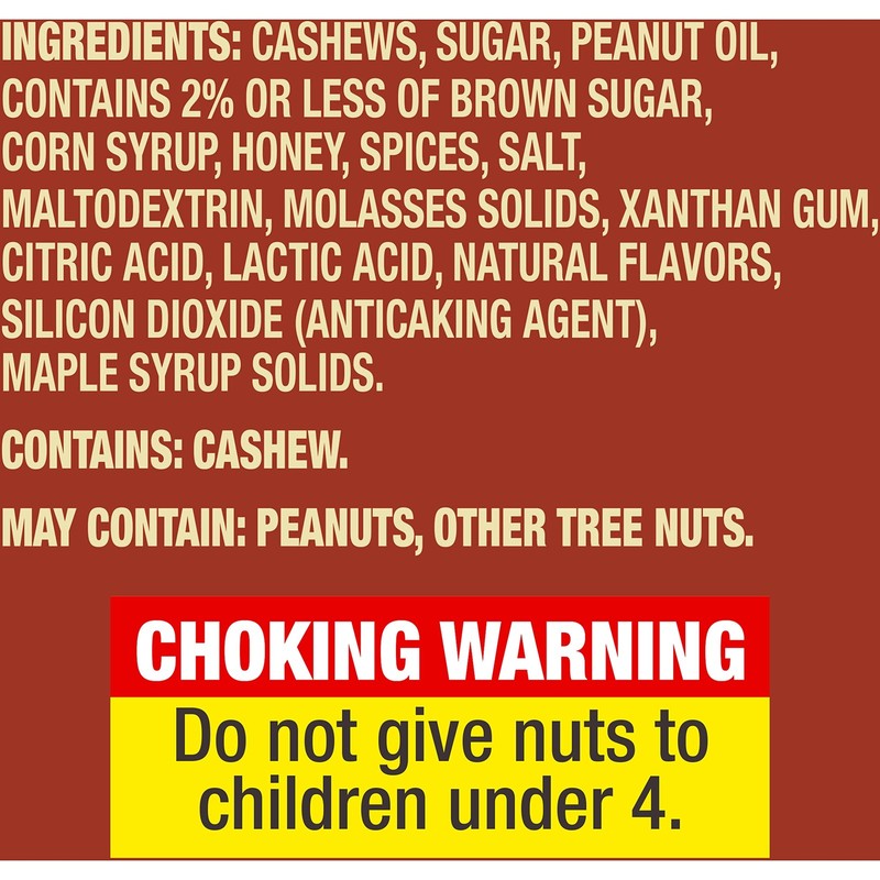Planters Cashews Cinnamon Brown Sugar - Trail Mix Snack Pack - Snacks Cinnamon gallery