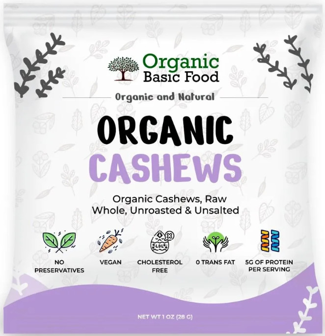 Organic Nuts, Raw, Whole & Unsalted MIX 1 OZ 5 BAGS gallery