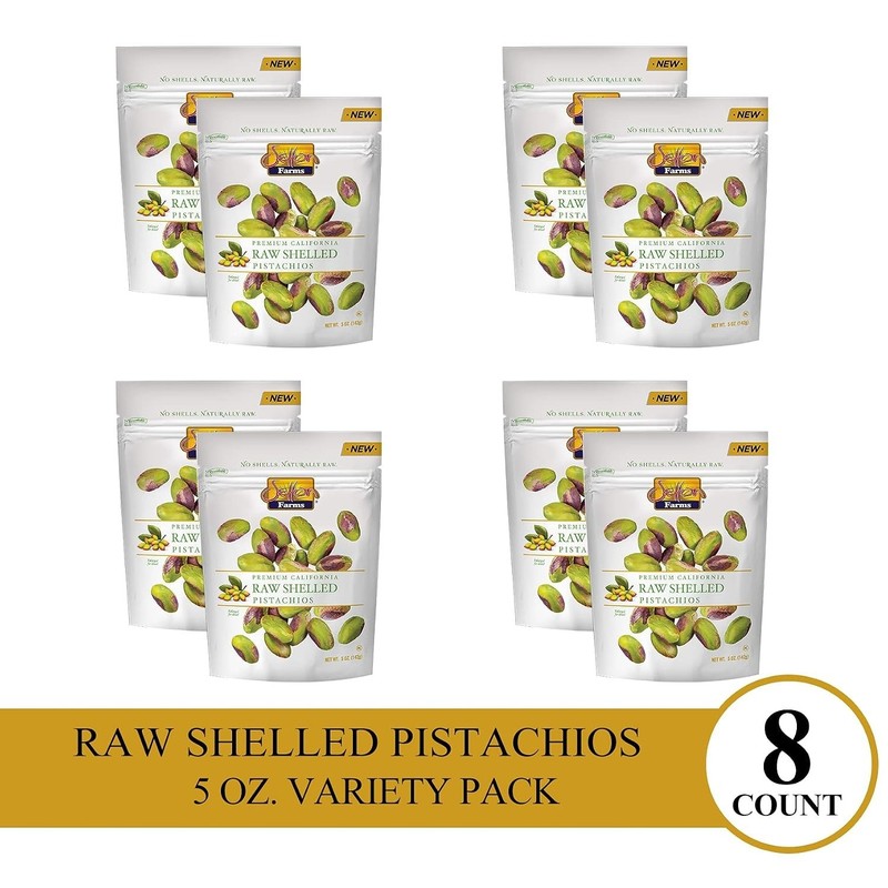 Raw Pistachios Multipack, 8 Pack, No Shell, 5oz Pouches gallery