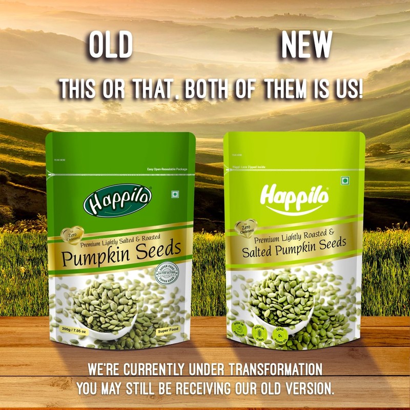 Happilo Roasted Pumpkin Seeds 200g | Premium Lightly Salted, Fiber-Rich Snack gallery