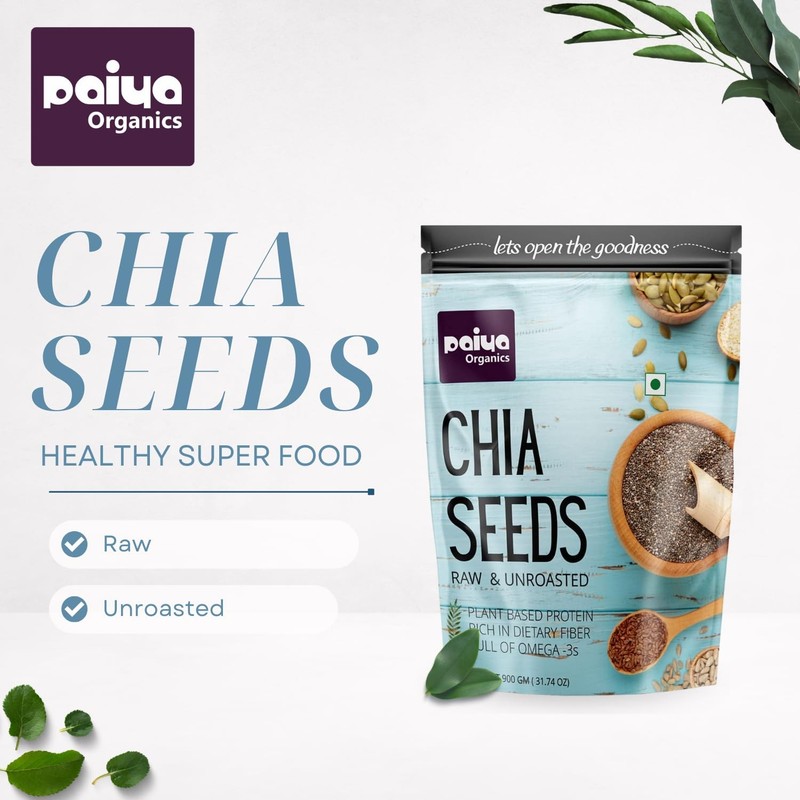 Paiya Organics Chia Seeds 200gm gallery