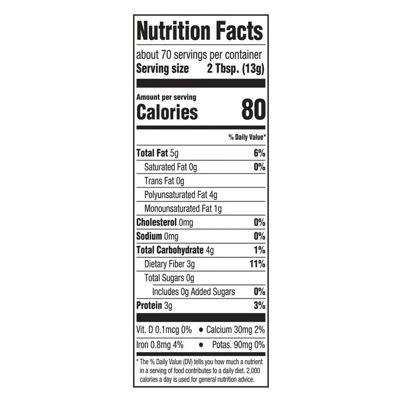Great Value Organic Ground Flax Seed, 32 oz ,907g. gallery