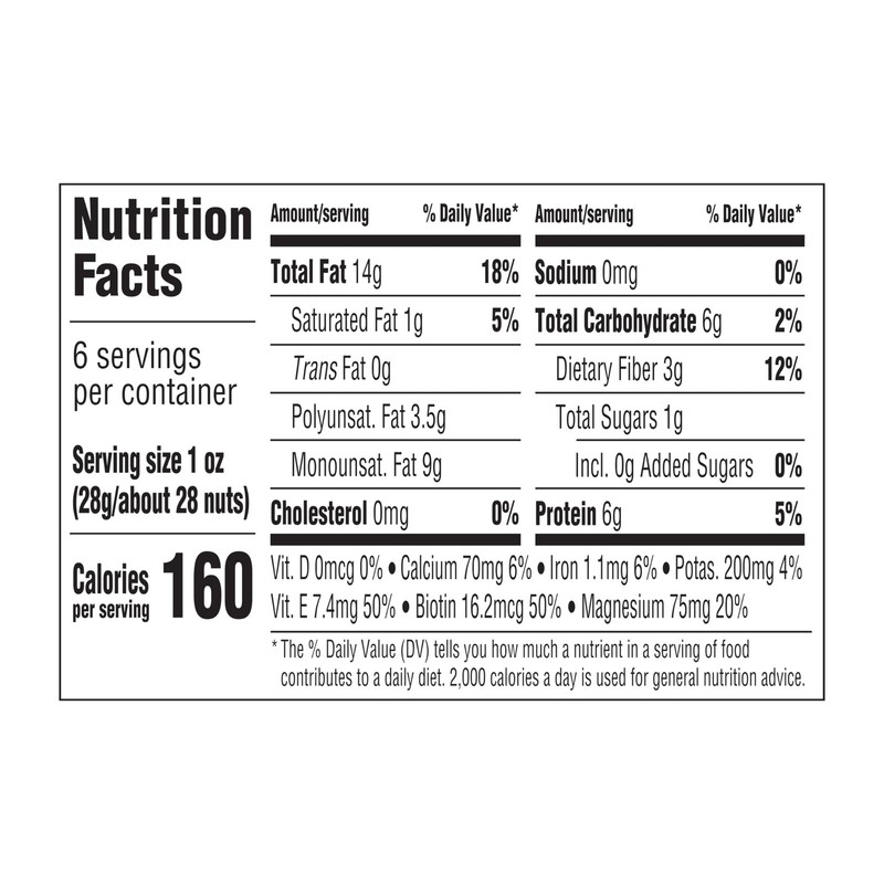 Whole Natural Raw Almonds 6oz Snack Nuts Protein Fiber GMO Free Lunch Holiday gallery