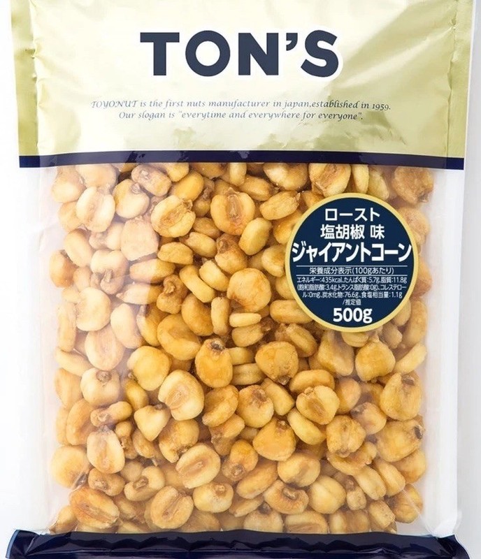 Toyo Nuts Giant Corn Snacks, Large Capacity, 500g