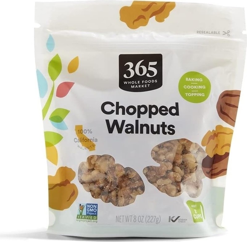 8 Oz California Chopped Walnuts – No Sugar, Snack for Gourmet Cooking