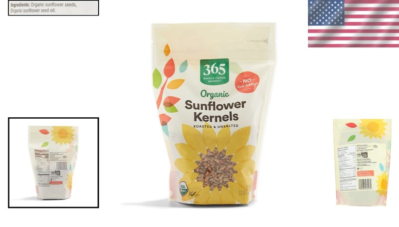 Friendly 12 Ounce Organic Roasted Sunflower Kernels - Pure Flavor gallery