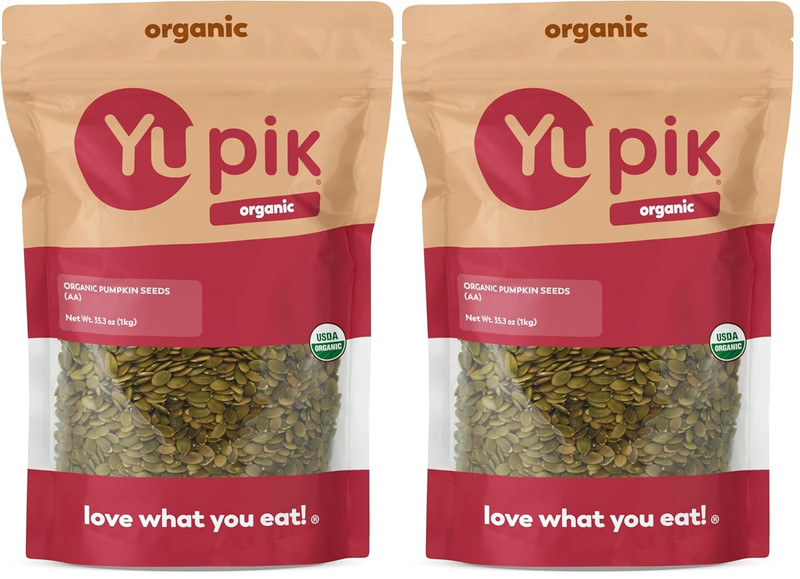Organic Raw Pumpkin Seeds, No Shell, 2.2 Lb (35.2 Oz), Gluten-Free, Non-Gmo, Kos gallery