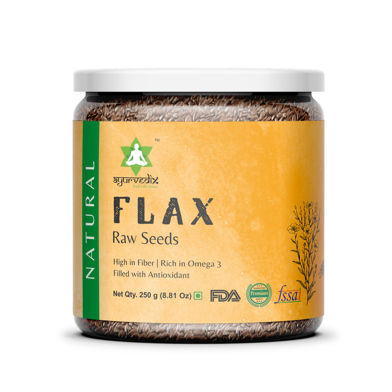 Whole Brown Grain Flax Seed Omega-3 NON GMO Gluten Free 250g