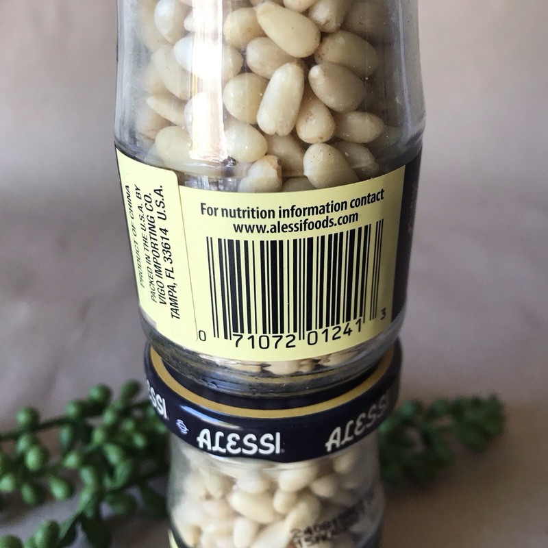 2 Jars Alessi Autentico Pignoli White Pine Nuts ~ 1.75 oz / 49g ~ BBD 9/27 gallery