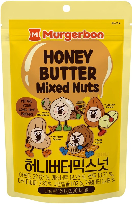 [Official ] Honey Butter Mix Nuts, High Protein, Resealable Zip Pouch, Snack …