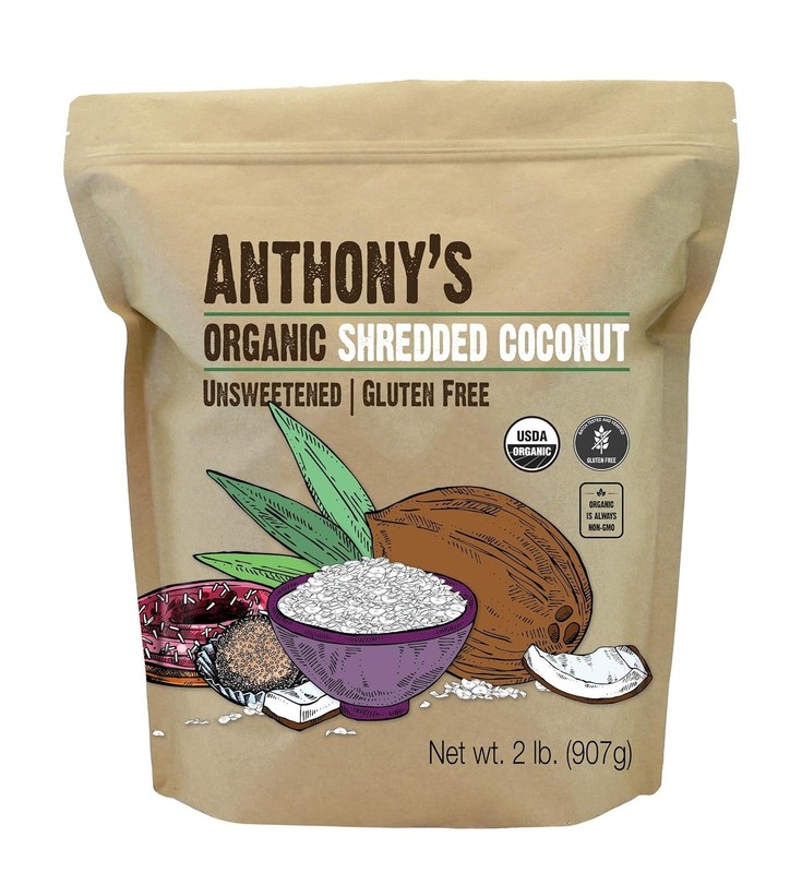 Organic Unsweetened Shredded Coconut, 2 lb gallery