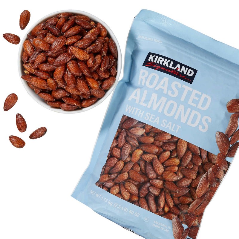 Kirkland Signature Roasted Almonds, Sea Salt, 2.5 Pounds gallery