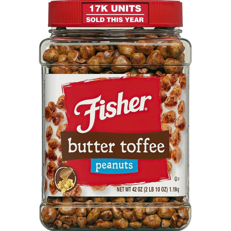 Butter Toffee Peanuts 42 Ounce Can Family Size Snack Nuts No Artificial Flavors gallery