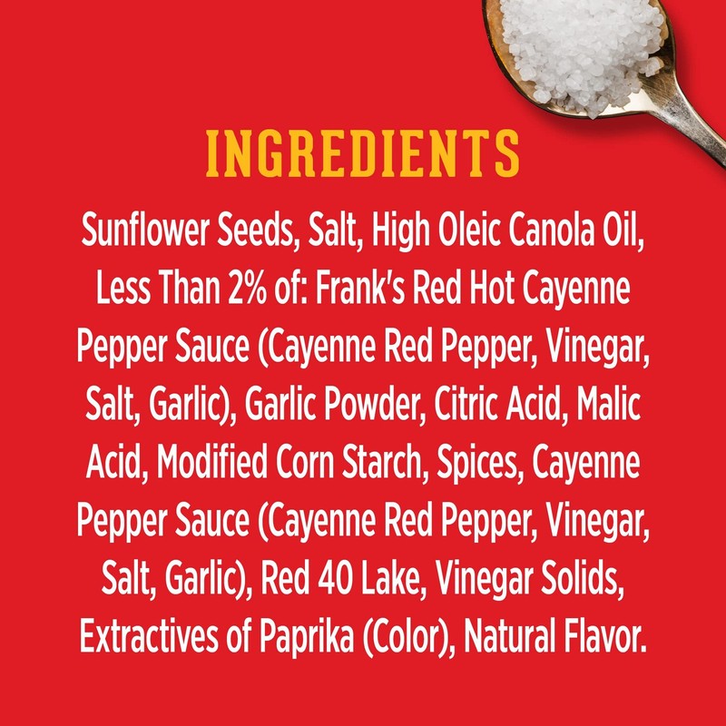 DAVID Jumbo Sunflower Seeds, Frank's RedHot Flavor, 5.25 oz. (Pack of 12) gallery