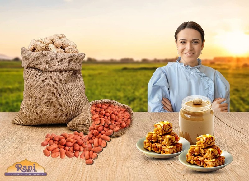 Spanish Grade Raw Peanuts 28oz - Fresh, Unsalted, Non-GMO, Ideal for Cooking gallery