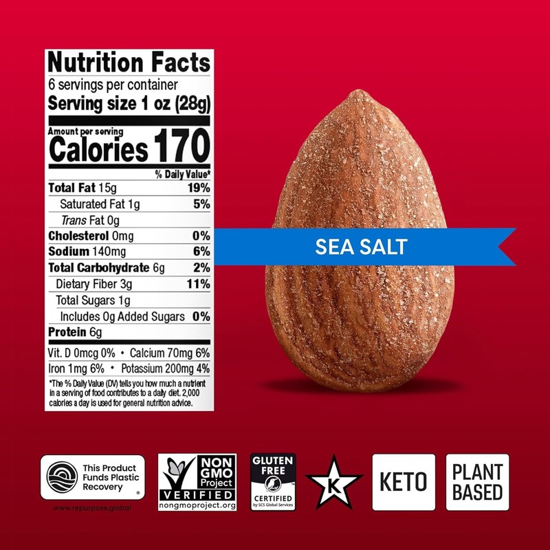 Octonuts Sea Salt Roasted Almonds (6oz) gallery