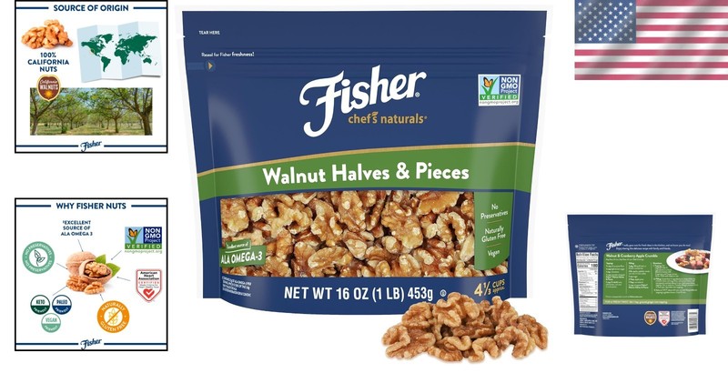 Versatile Unsalted Walnuts - 16 oz for Baking, Cooking, and Healthy Snacking gallery