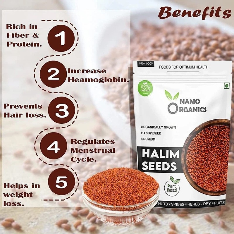 Namo Organics Halim Seeds 800g gallery