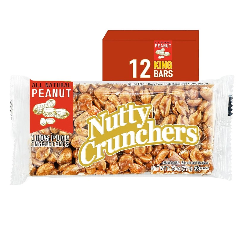 Nutty Crunchers All Natural Ingredients Peanut King Bars