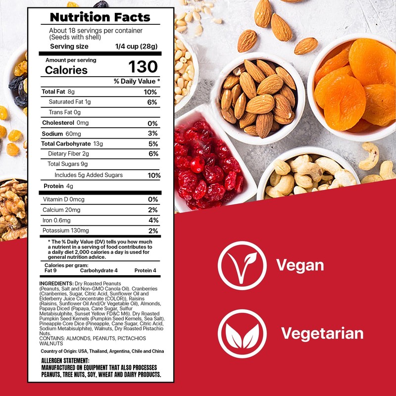 FRUIT NUT MIX TRAIL MIX by - Trail Mix Bulk Blend of Mixed Nuts & Dried Fruit... gallery