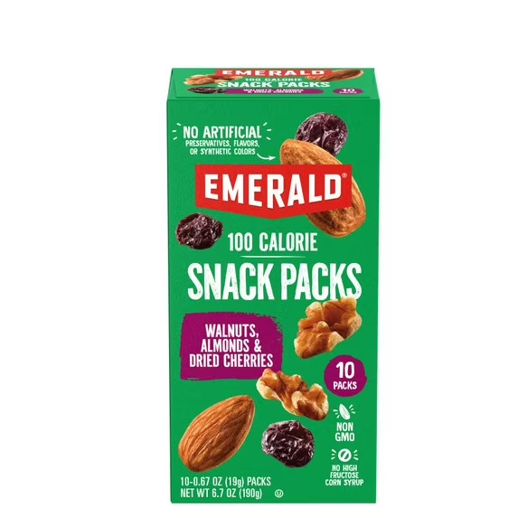 Nuts, Walnuts & Almonds with Dried Cherries, 100 Calorie Packs, 10 Ct, 6.7 Oz