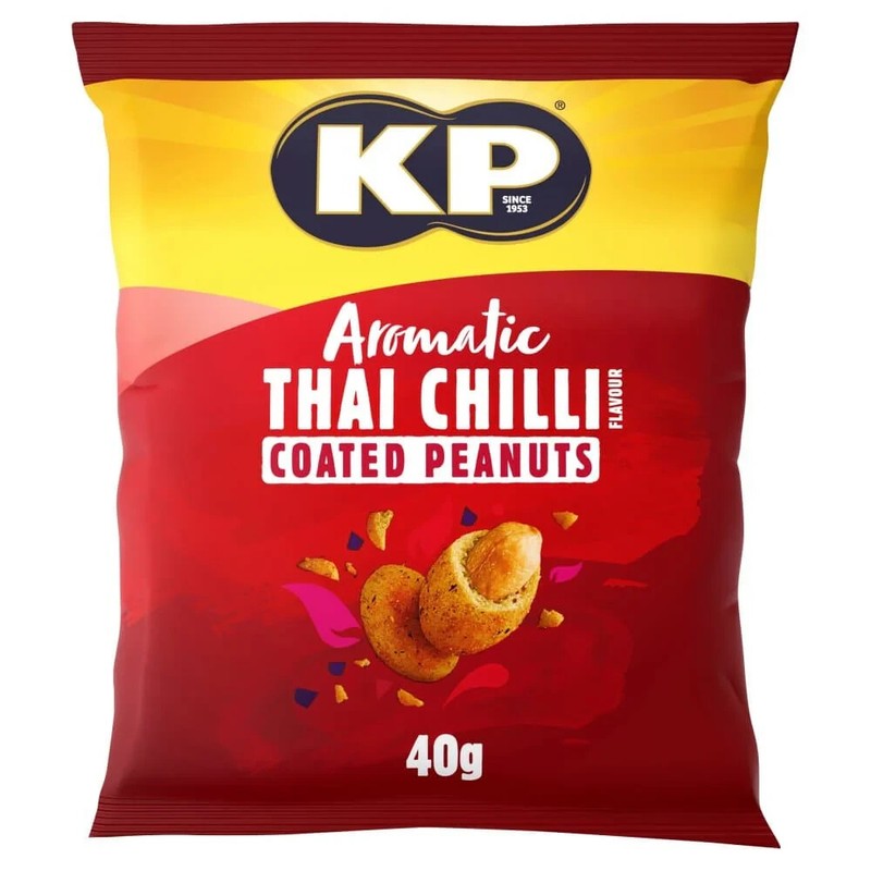 KP Aromatic Thai Chilli Coated Peanuts Pub Card 21x40g gallery