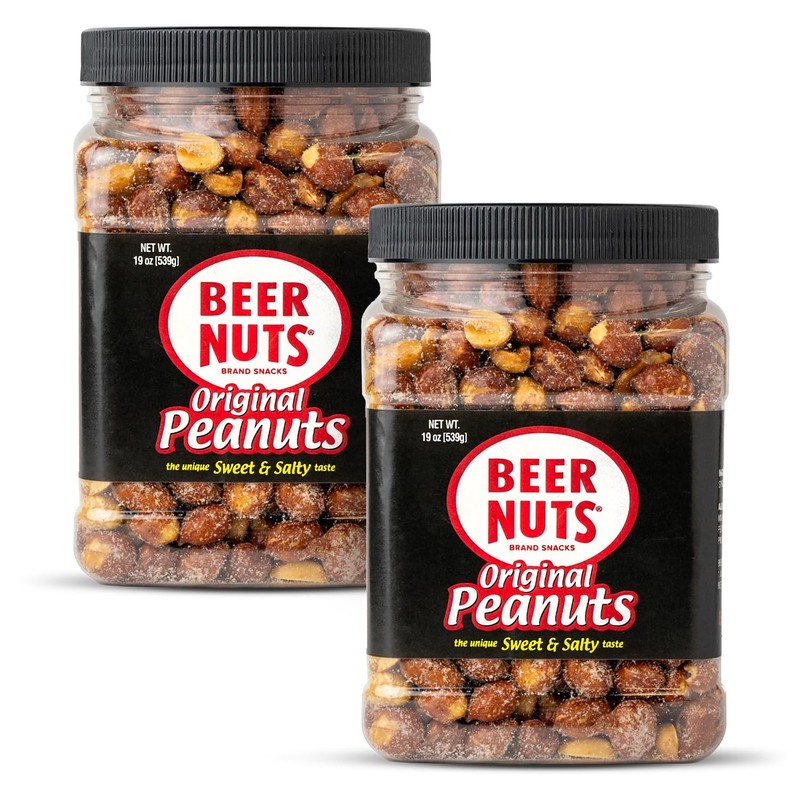 BEER NUTS Original Peanuts – Sweet & Salty Bar Nuts – Gluten Free, Kosher, Lo…
