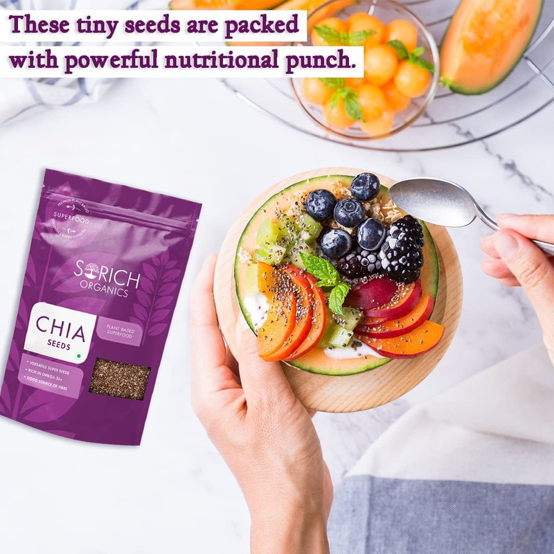 Sorich Organics Chia Seeds Raw 250gm gallery