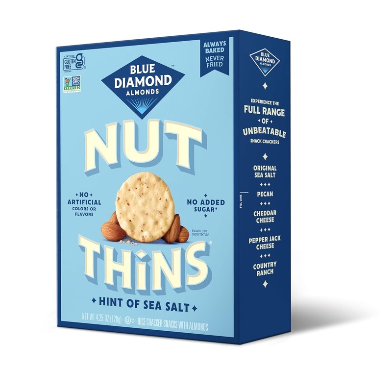 Blue Diamond Almonds Nut Thins Gluten Free Cracker Crisps 4.25 Oz gallery