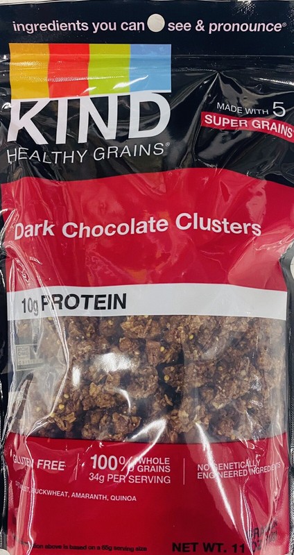 5x KIND Healthy Grains DARK CHOCOLATE CLUSTERS Granola 11 oz Bag - 5 PACK gallery