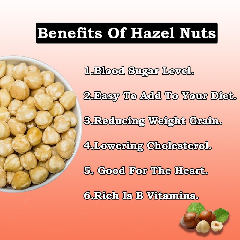 Natureonus Hazelnuts 100g | Raw Dehulled Premium Nuts | Healthy & Tasty Snack gallery