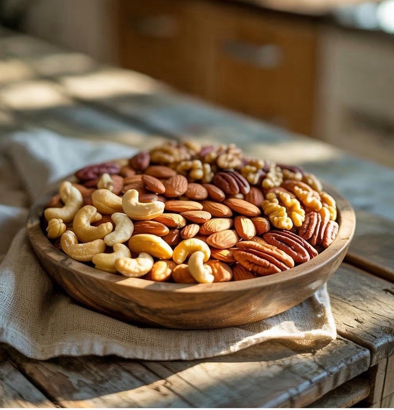 Purim Mishloach Manot Mixed Nuts Gift Basket in Red Gold Box 7 Assortments, 1... gallery