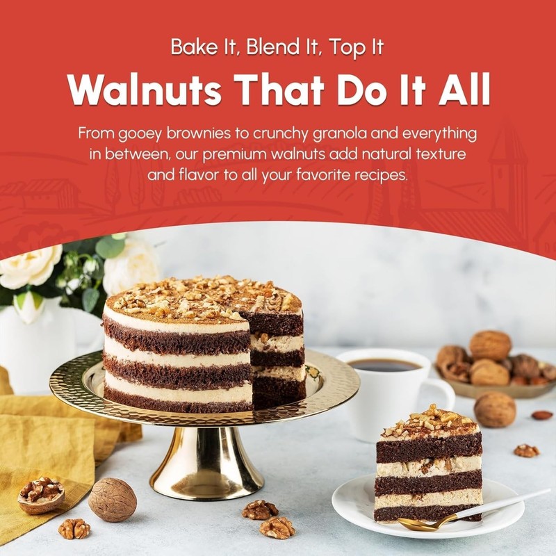 California Raw Walnuts- 4 Pounds, Resealable Package-Fresh, No Shell, Unsalte... gallery