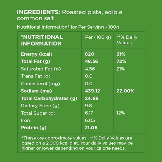 Open Secret Premium Pistachios 900g | Roasted Salted Pista Protein Rich Healthy gallery