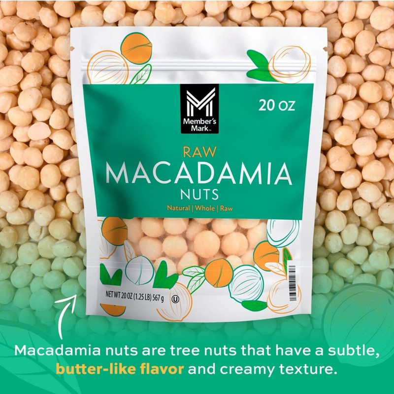 **2 Pack**Member's Mark Raw Macadamia Nuts (20 oz. Each) gallery